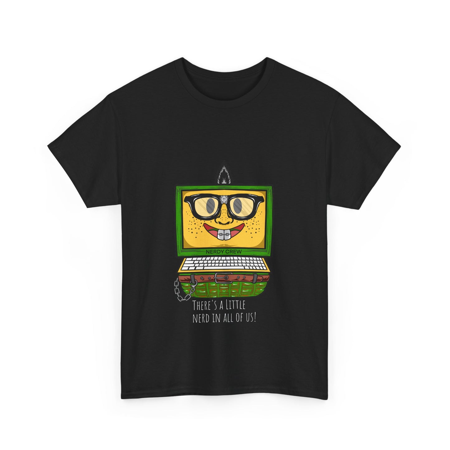 Giga Le Nerdy black Unisex Heavy Cotton Tee