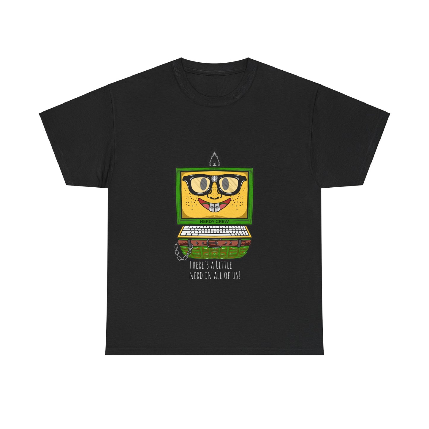 Giga Le Nerdy black Unisex Heavy Cotton Tee