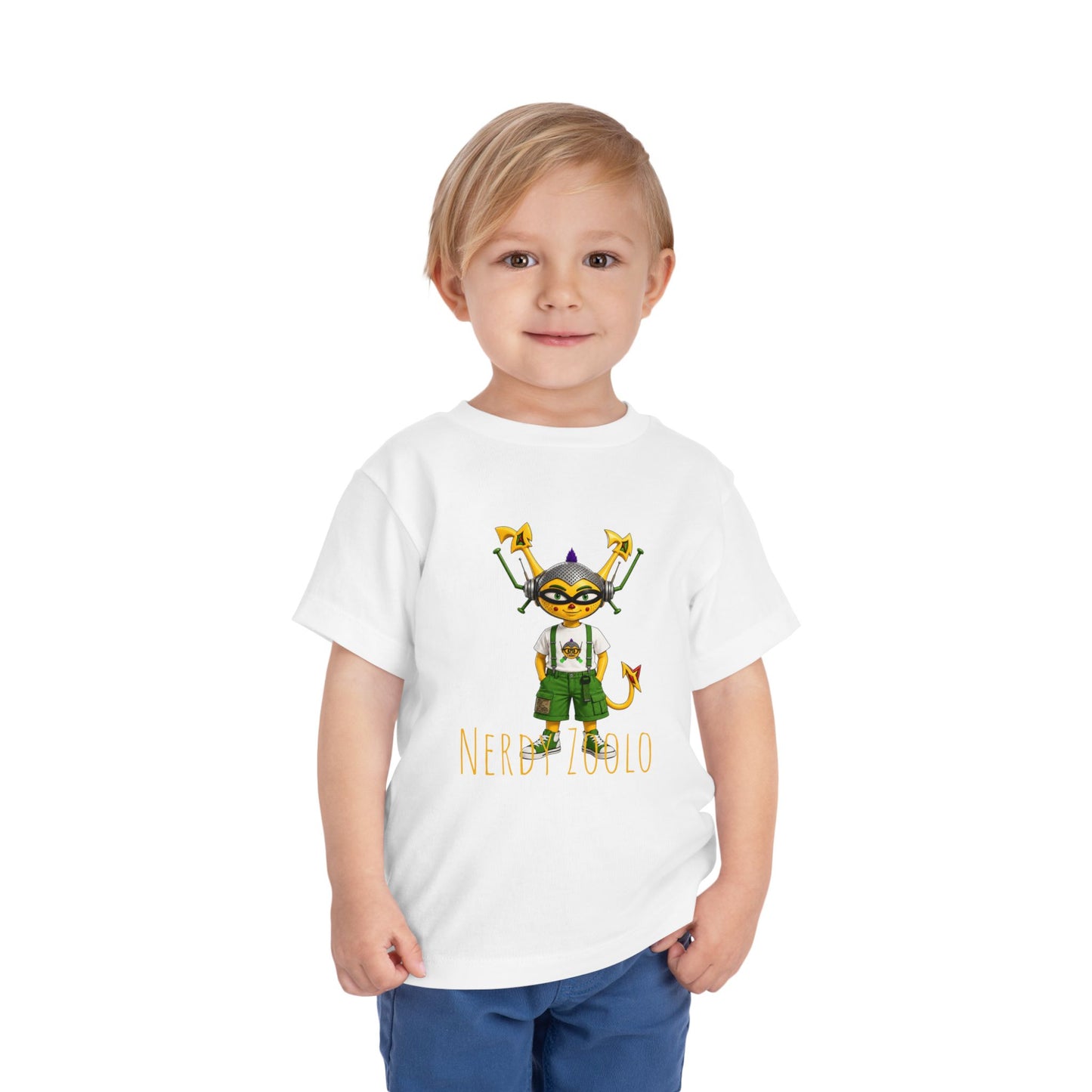 (1# Nerdy Zoolo Toddler Short Sleeve Tee