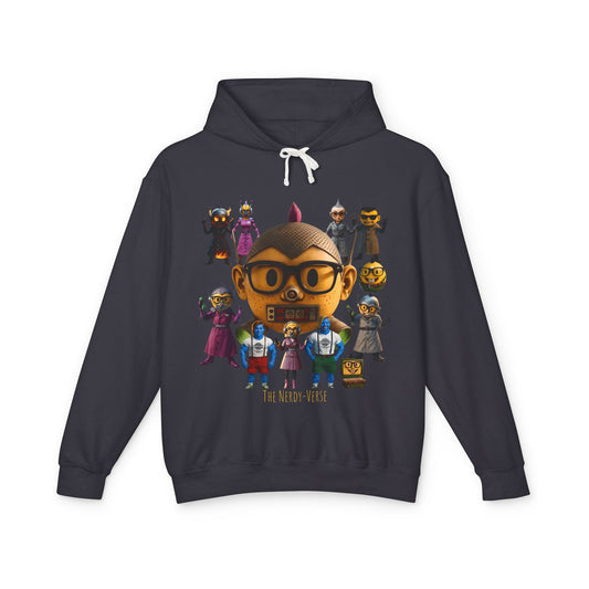 (“Nerdy-Verse”)Unisex Lightweight Hooded Sweatshirt