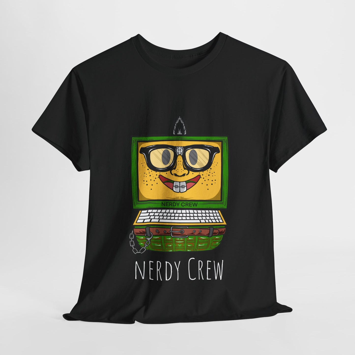 Giga Le Nerdy black Unisex Heavy Cotton Tee