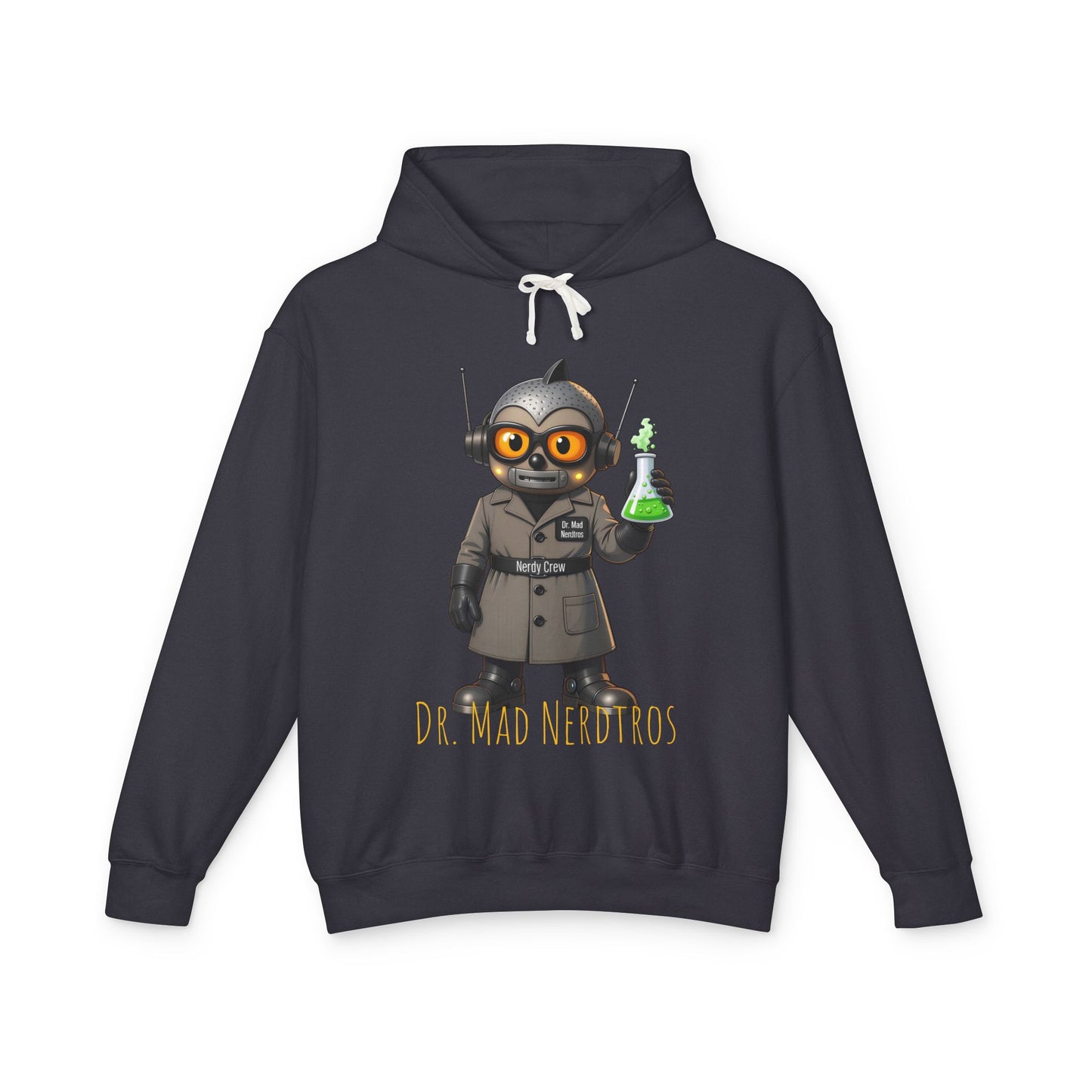 (1# Dr. Mad Nerdtros”) Unisex Lightweight Hooded Sweatshirt