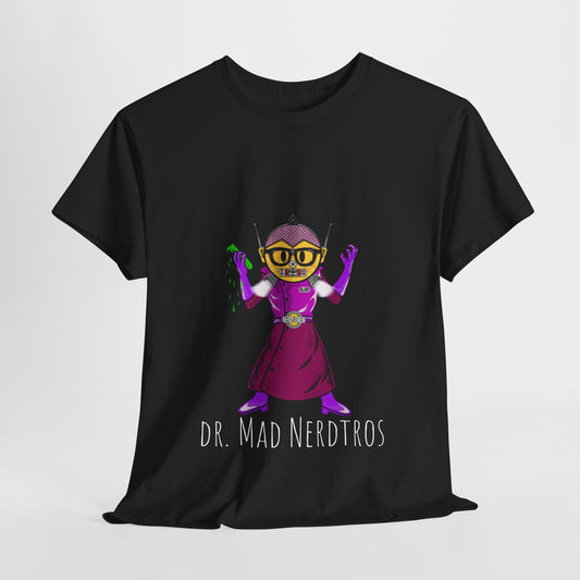 Dr Mad Nerdtros purple Unisex Heavy Cotton Tee