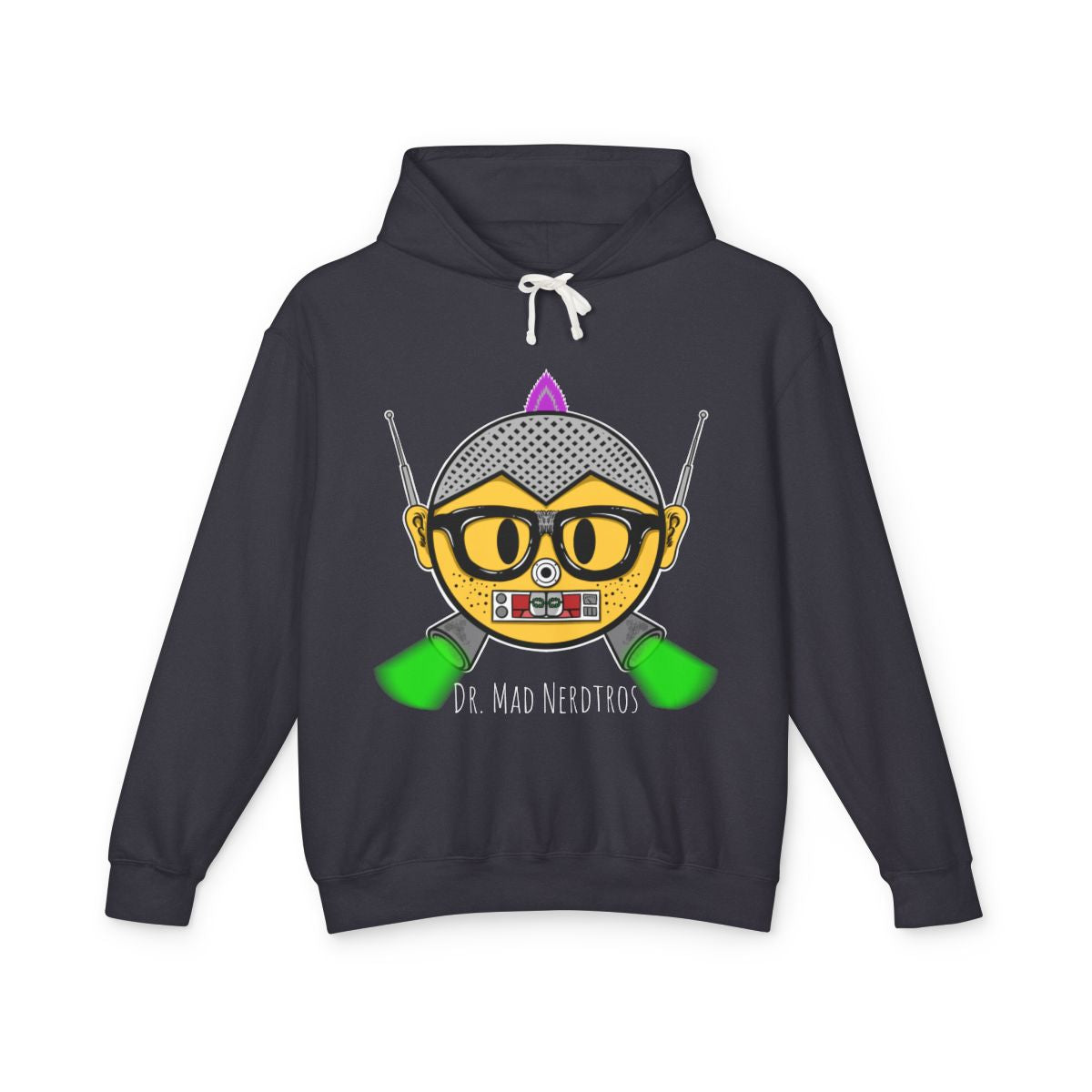 (Dr. Mad Nerdtros”) Unisex Lightweight Hooded Sweatshirt