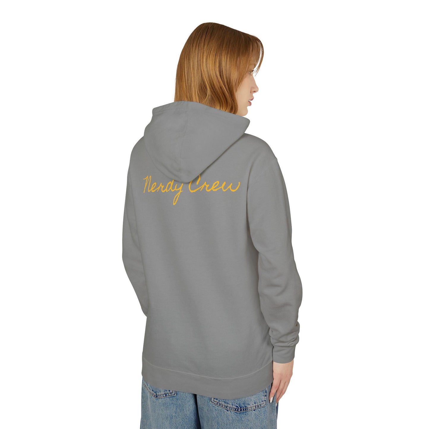 (1# Dr. Mad Nerdtros”) Unisex Lightweight Hooded Sweatshirt