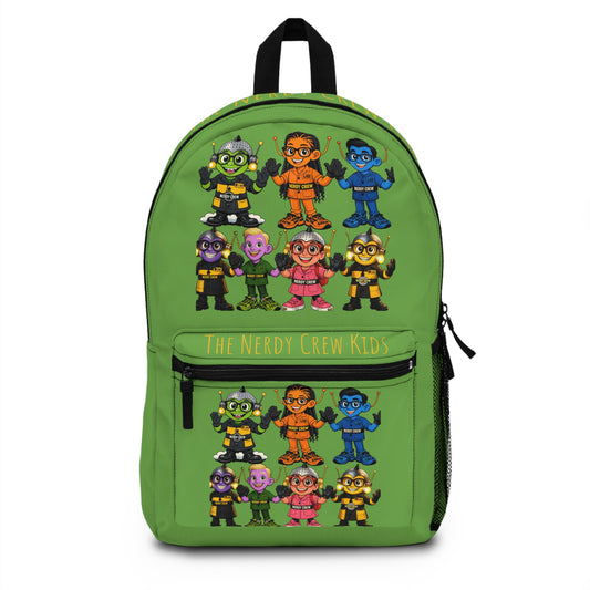 (1# The Nerdy Crew Kids”) Backpack