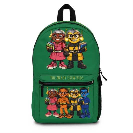 (1# The Nerdy Crew Kids”) Backpack