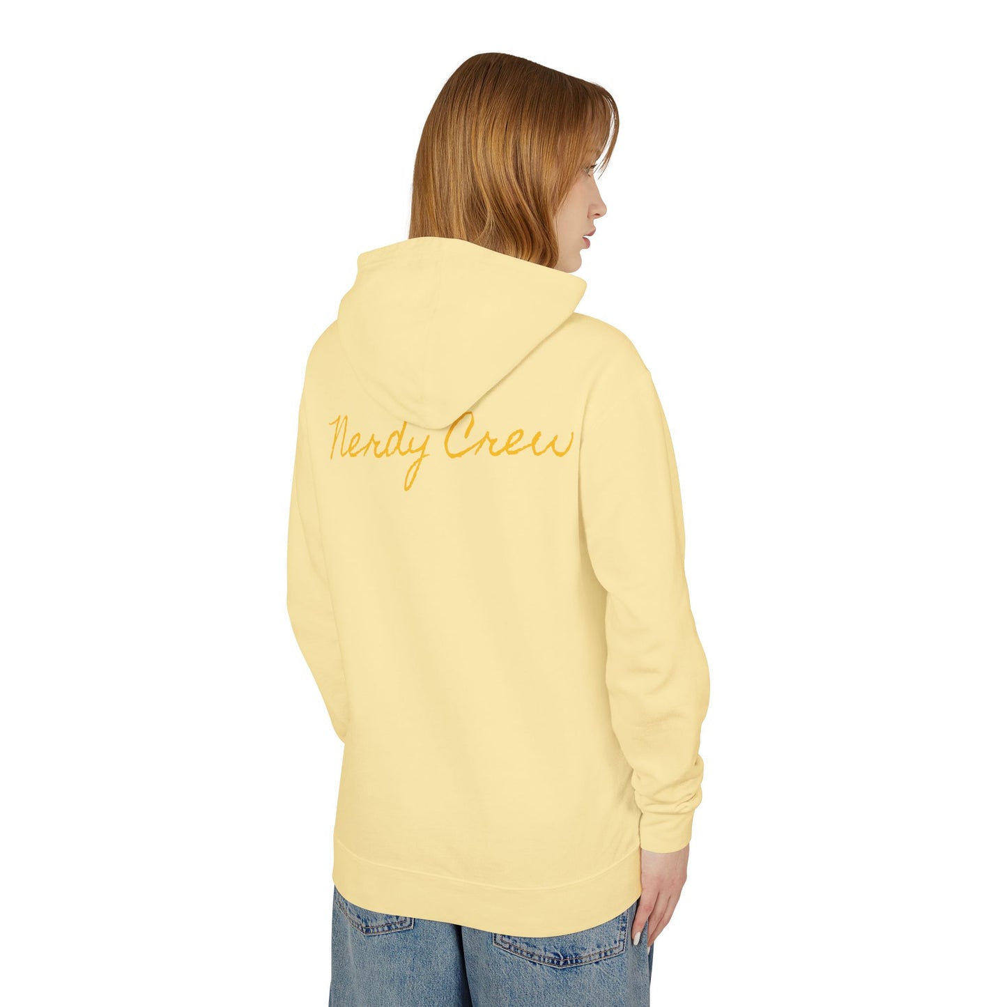 (1# The Nerdy Crew Kids”) Unisex Lightweight Hooded Sweatshirt