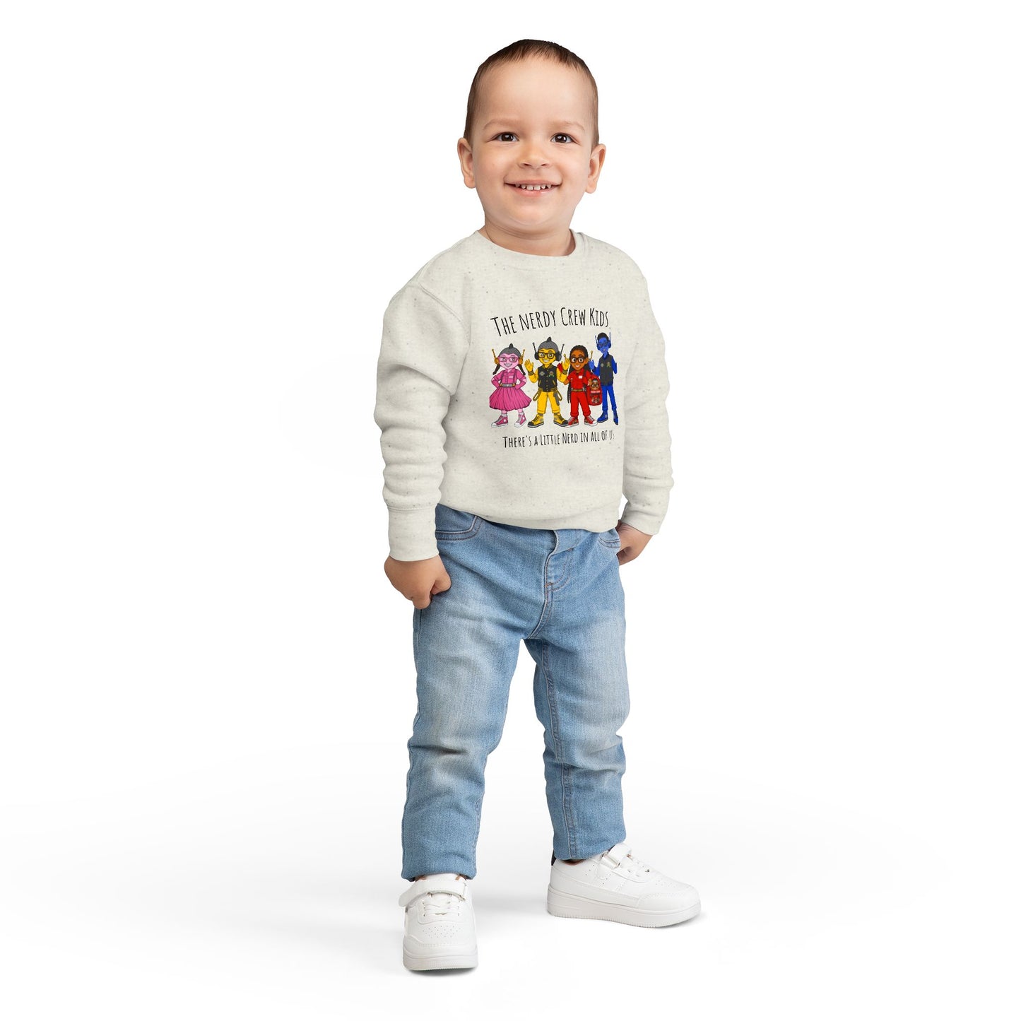 1# (“Nerdy Crew Kids”)  Toddler Sweatshirt