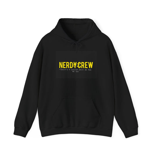 Official Black & Yellow text Unisex Heavy Blend™ Hooded Sweatshirt Black & Yellow text Unisex Heavy Blend™ Hooded Sweatshirt