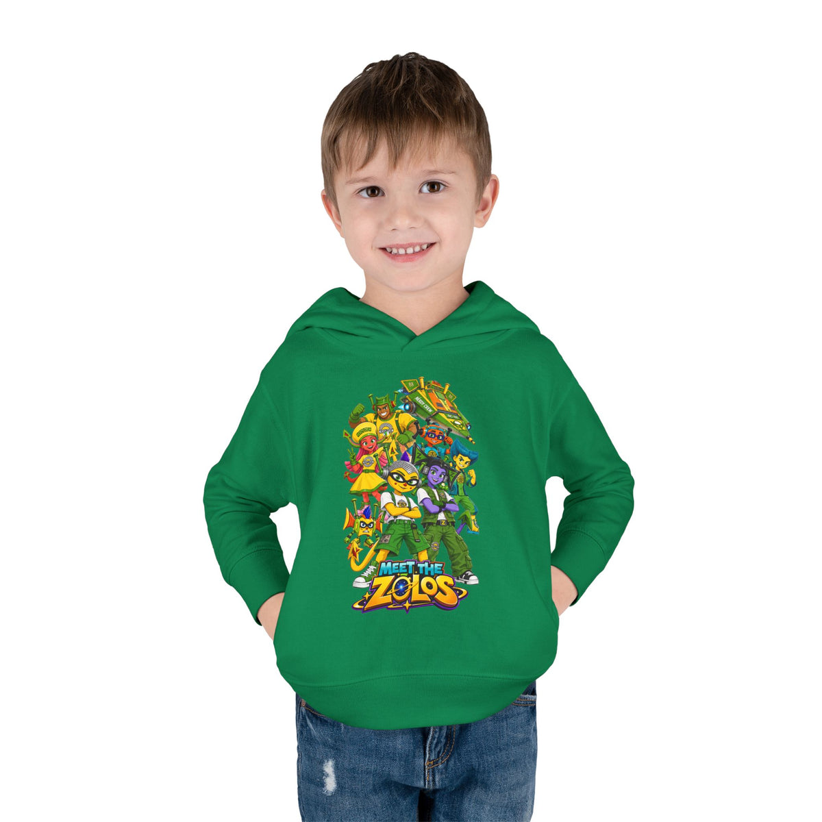 ($Meet The Zolos”) Toddler Pullover Fleece Hoodie