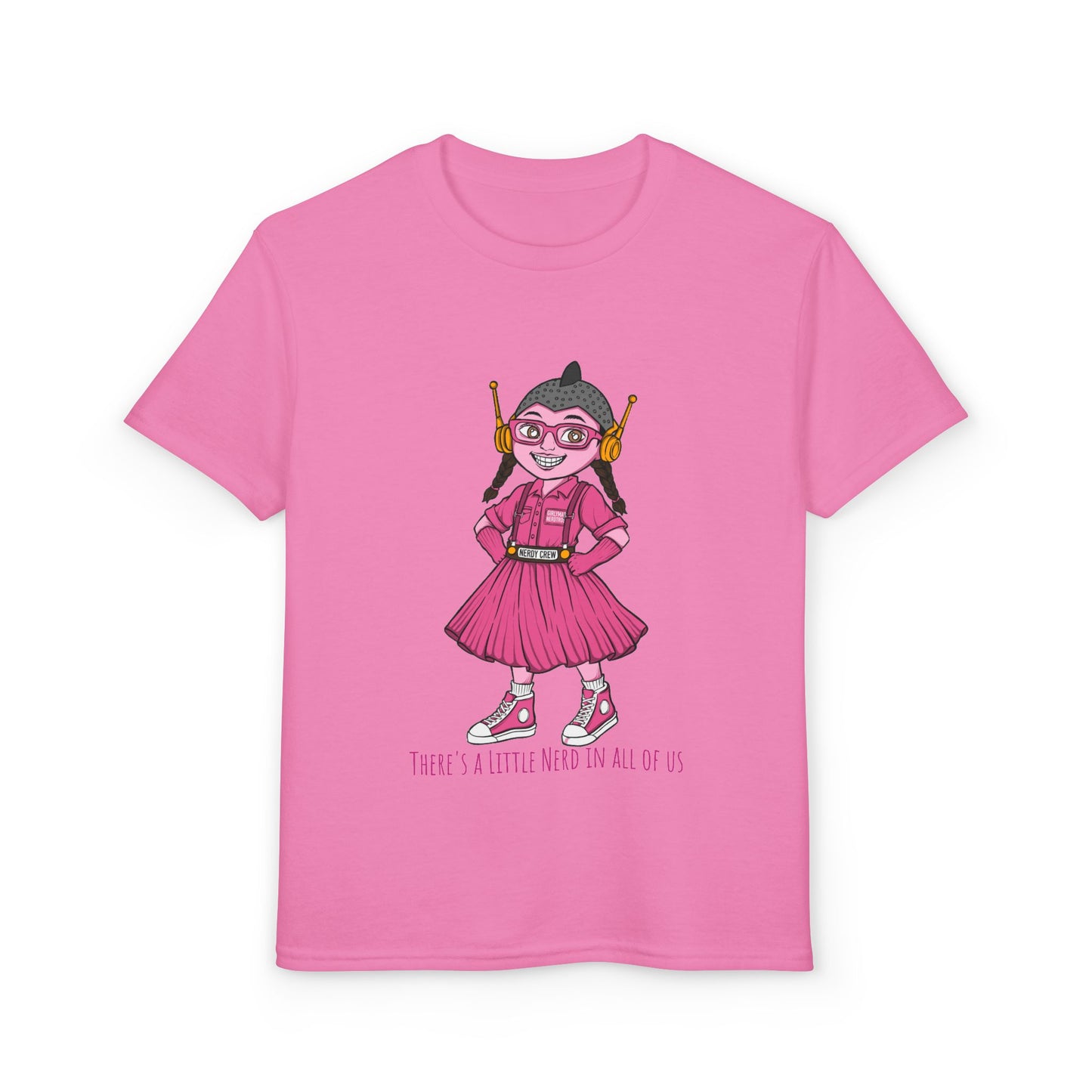 (1# Girly Mad Nerdtros) Youth DryBlend® T-Shirt