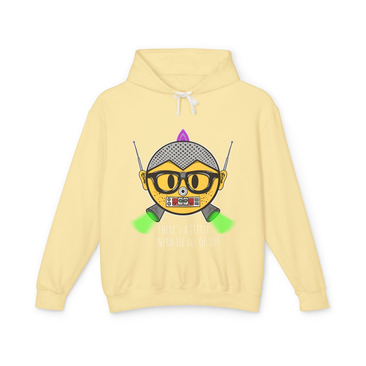 Nerdy Crew official Unisex Lightweight Hooded Sweatshirt