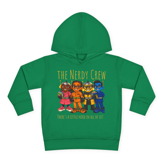 (1# “The Nerdy Crew Kids” Hoodies Toddler Pullover Fleece Hoodie