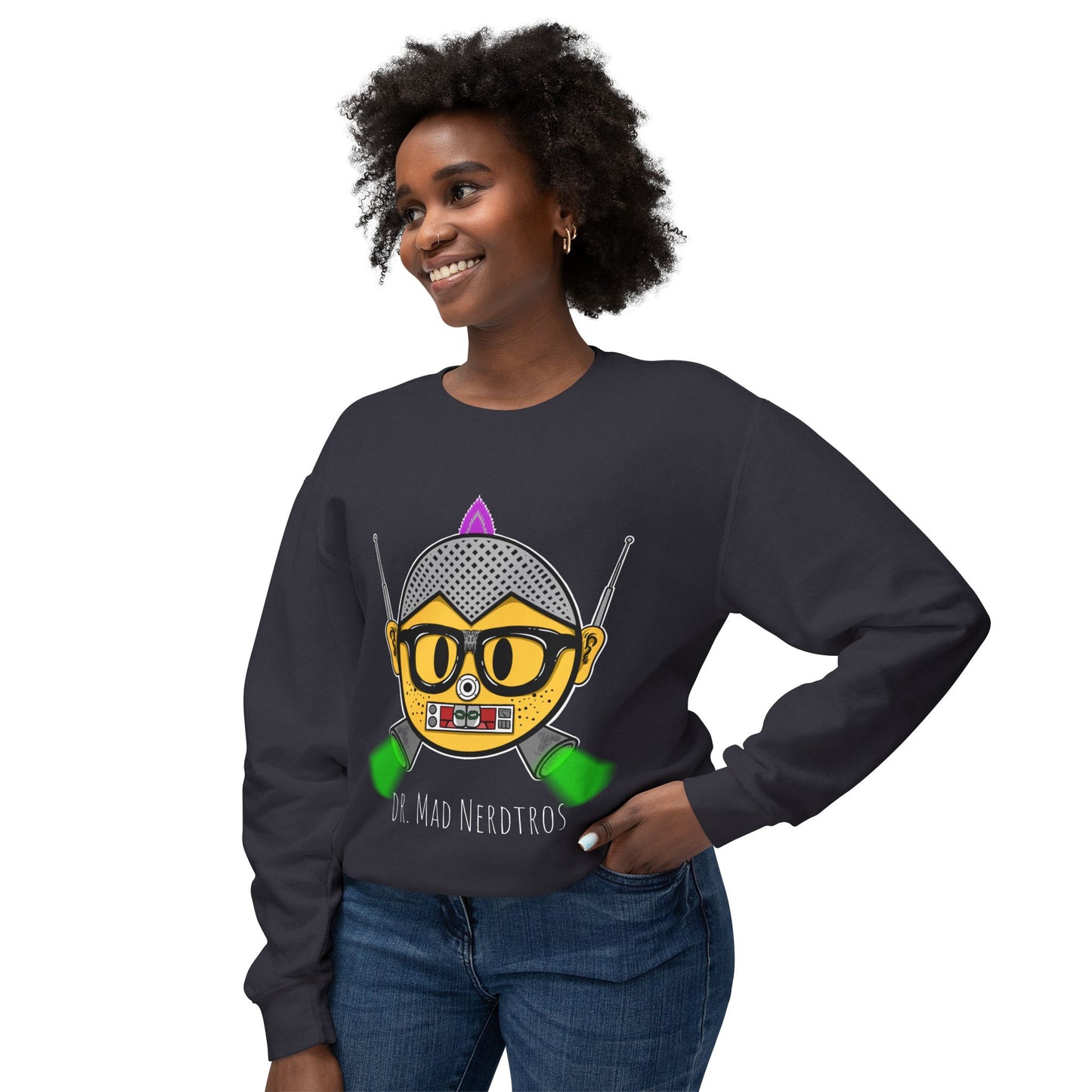 (“Mad Nerdtros Logo”) # 2 Unisex Lightweight sweater