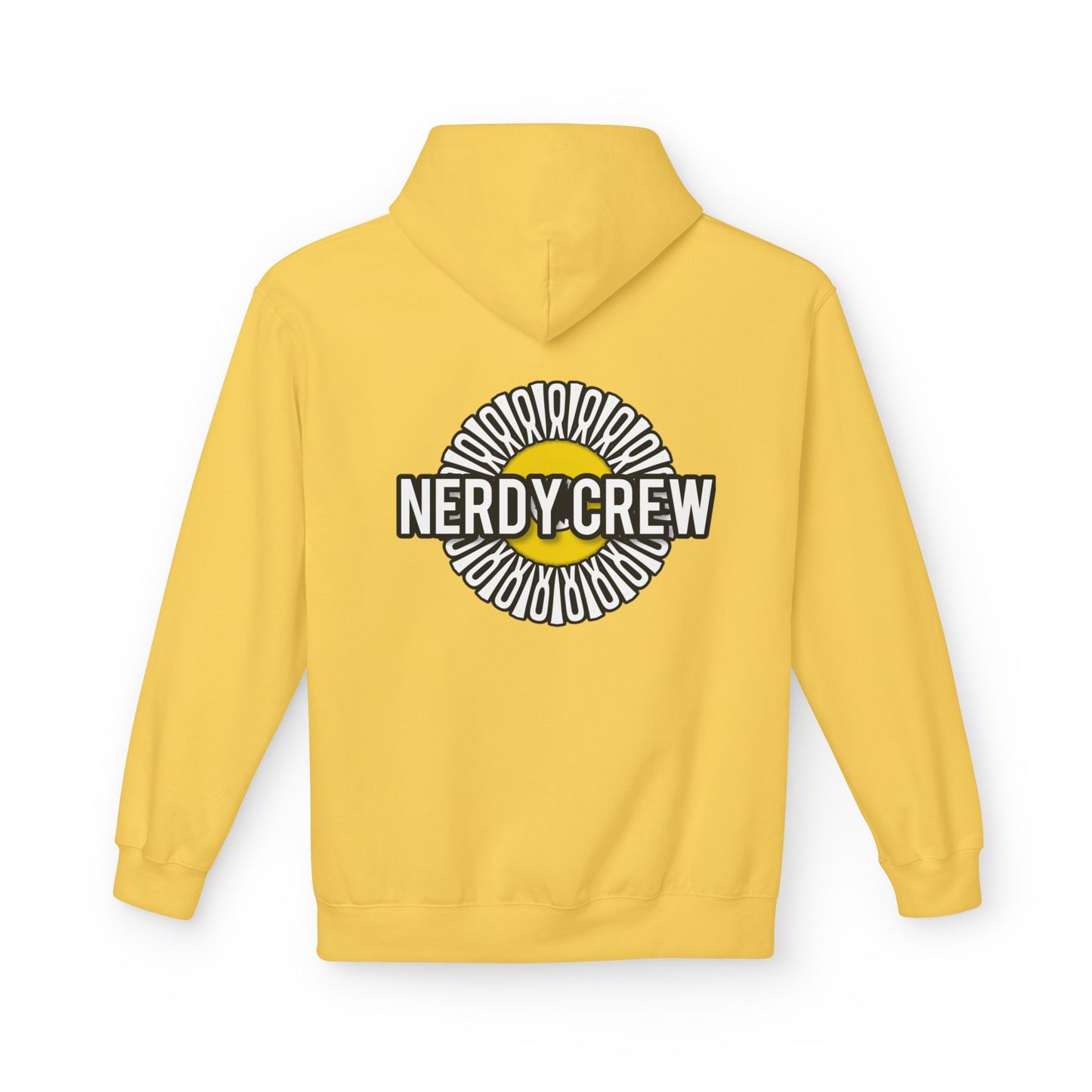 (“Nerdy Crew”) (Yellow) Unisex Midweight Softstyle Fleece Hoodie