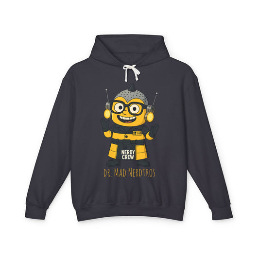 Dr. Mad Nerdtros (Mini)Unisex Lightweight Hooded Sweatshirt