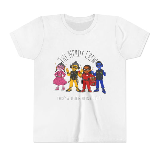 1# Nerdy Crew Kids Youth Short Sleeve Tee