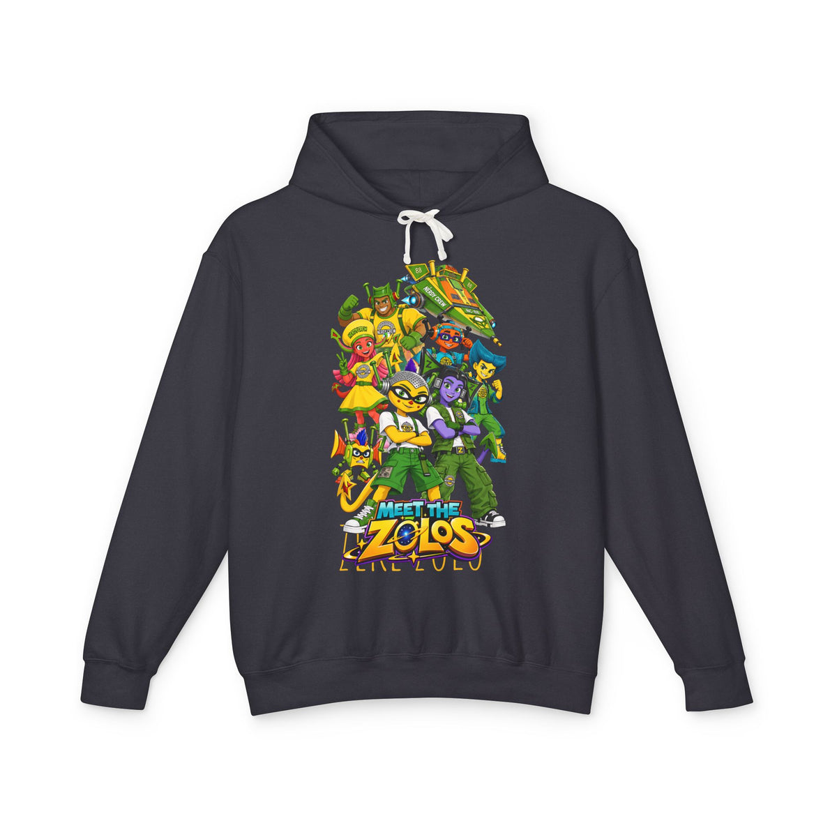 ($Meet The Zolos”) Unisex Lightweight Hooded Sweatshirt